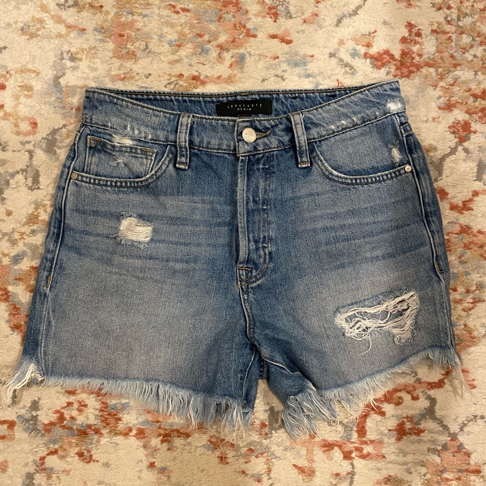 Sanctuary Distressed Jean Shorts